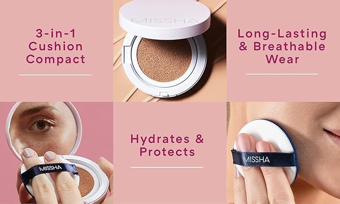 MISSHA Magic Cushion Foundation No.21 Light Beige for Skin Types