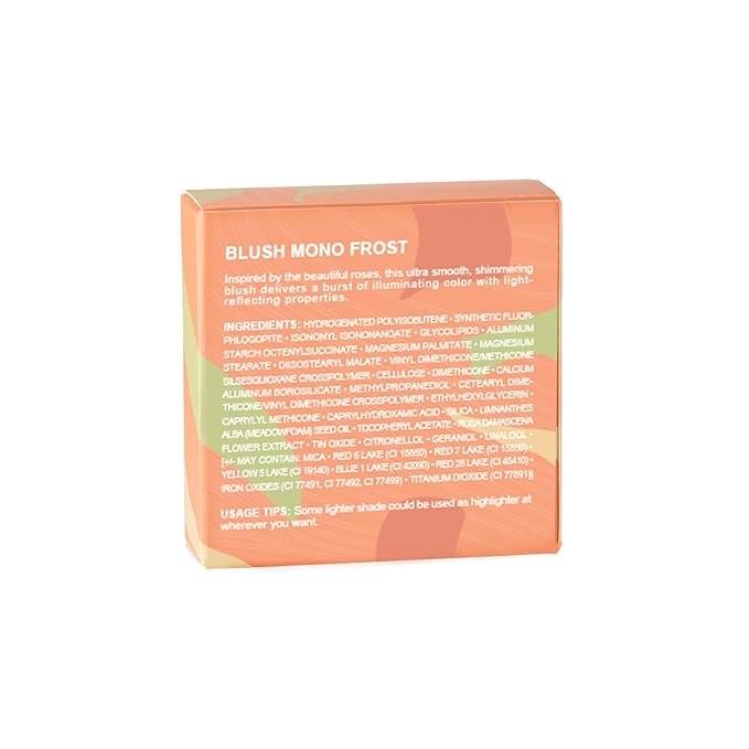Oulac Luminous Blush Makeup Glow Coral Gold|Powdery Blush 4.8g
