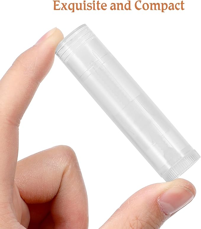 Lip Gloss Clear 50Pcs Empty Lipstick Tubes Transparent Plastic Empty Lip Balm Containers Lip Gloss Holders Empty Lip Gloss Container Bulk