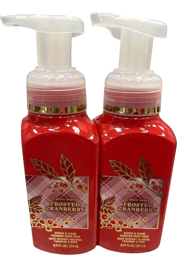 Bath & Body Works Gentle Foaming Hand Soap - Frosted Cranberry (2 Pack)