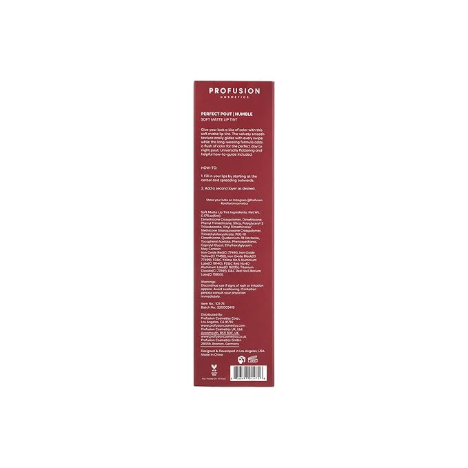 Profusion Cosmetics Perfect Pout Soft Matte Lip Tint (Humble)