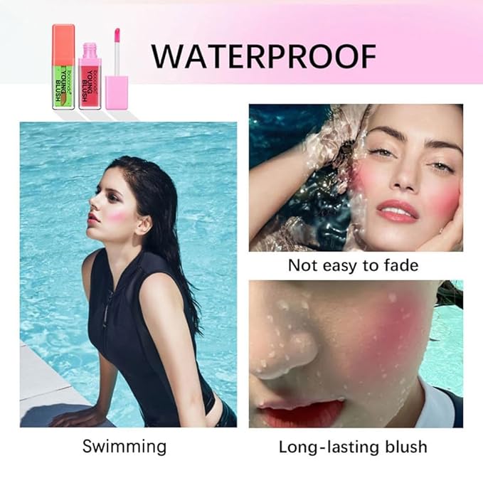 Mysense Tinted Blush Oil, Pink Liquid Blush for 02 Pink