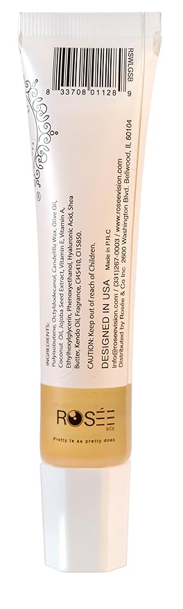 ROSÉE & CO Rosee Lip Gloss Vegan & Cruelty Free Treatment, Professional Make up, Long Lasting Glossy with Shea Butter, Moisturize, Protect & Smooth, High Shine, Non-Sticky (s. Sweet Banana, 0.5)