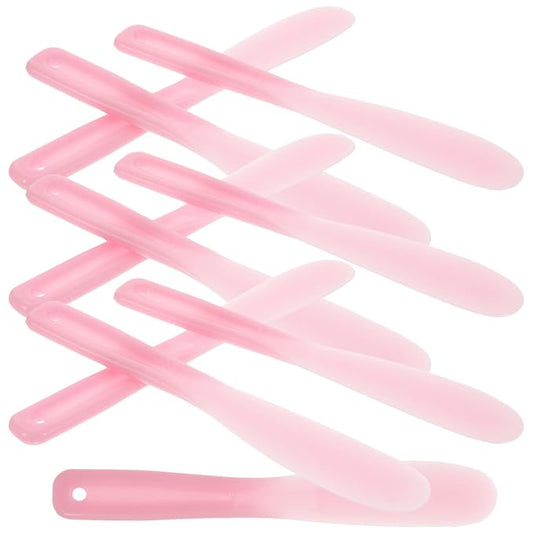 Facial Cream Spatula 10Pcs Mini Cosmetic Spatulas, Silicone