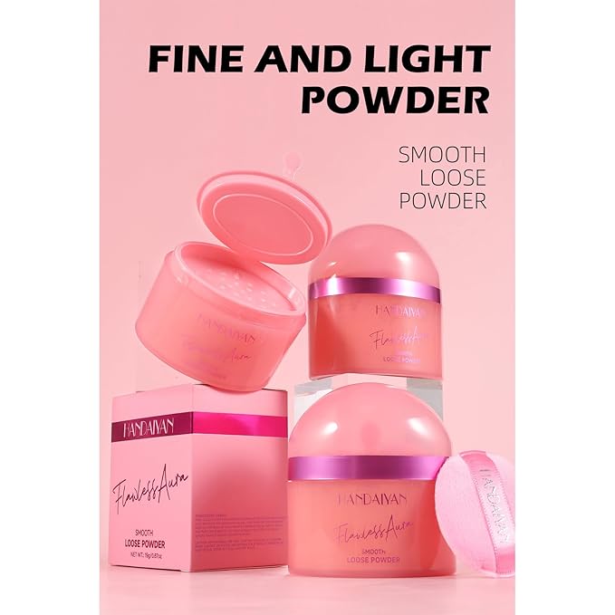 Loose Face Powder Setting Powder Makeup 0. （V03）With Powder Puff 67oz