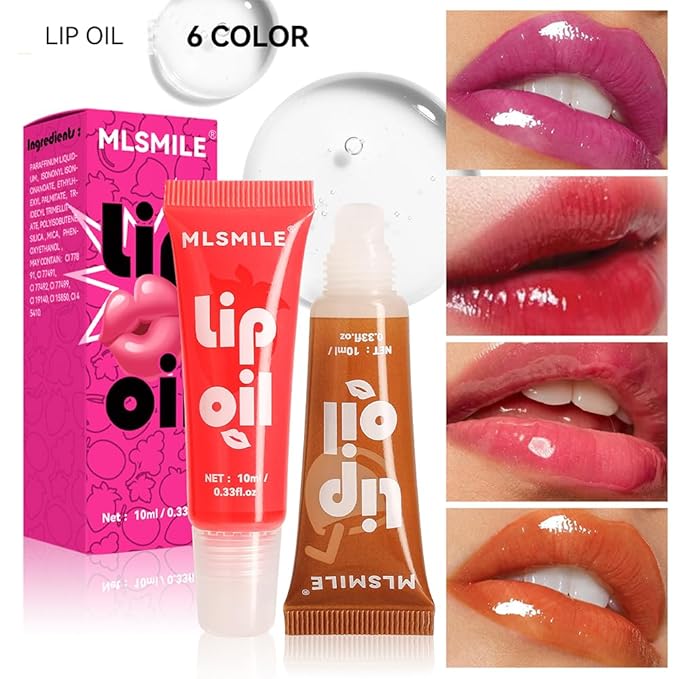 AKARY Six Color Hose Lip Oil, Lip Hydrating Hydrating