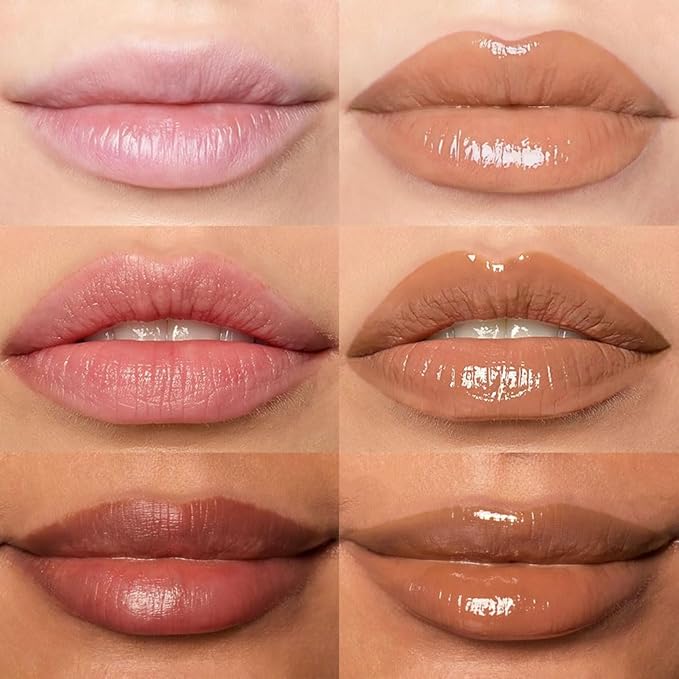 Hydrating Lip Glow Oil, Plumping Lip Oil, Tinted Lip Plumper Gloss,Younger-Looking Lips | Nourishing Long Lasting Non-Sticky Hydrating & Smoothing Lip Treatment Cruelty Free 02#