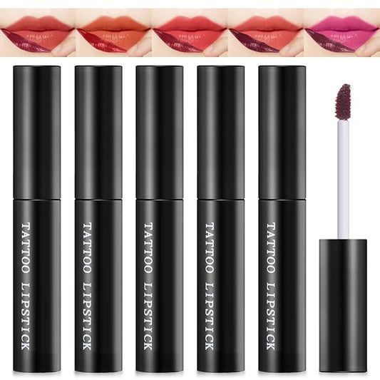 5 Colors Peel Off Lip Stain, Waterproof Long