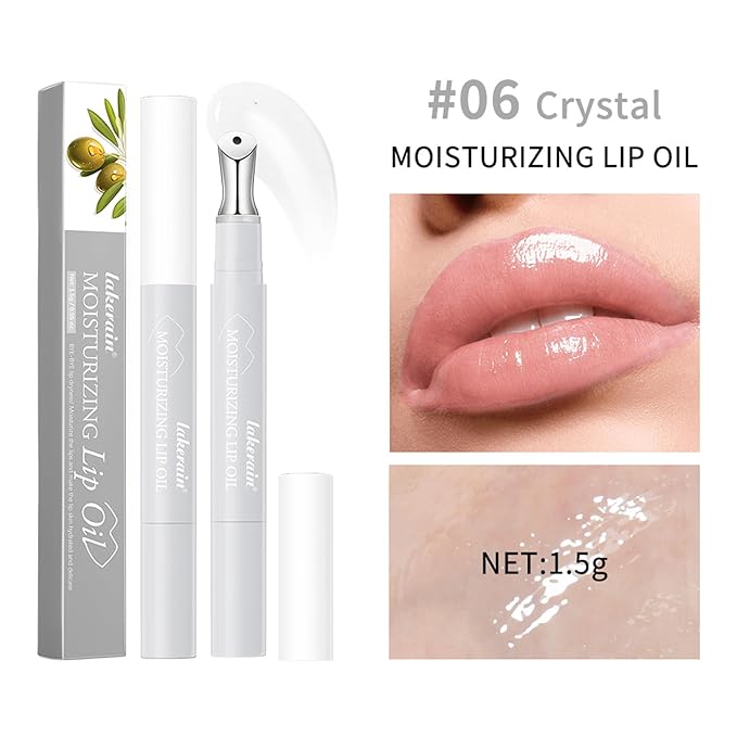 Watery Essence Lip Glaze,Moisturizing Nonstick Tinted Gloss Lip Oil,Glowy Lipstick, Long-Lasting Lip Stain, Lightweight Lip Tint, Jelly Hydrating Lipgloss for Women