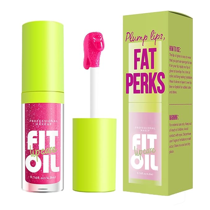 8 Colors Lip Oil Lip Glaze, Hydrating Lip Glow Oil Big Brush Head Shiny Moisturizing Lip Gloss, Long Lasting Non-sticky Fresh Transparent Tinted Plumping Lip Oil (# 03)