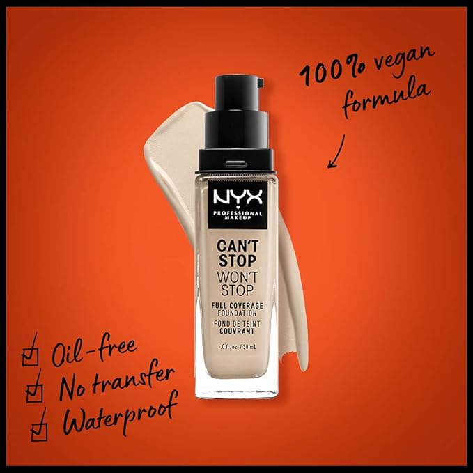 NYX PROFESSIONAL MAKEUP Can't Stop Won't Stop Foundation, - Fair
