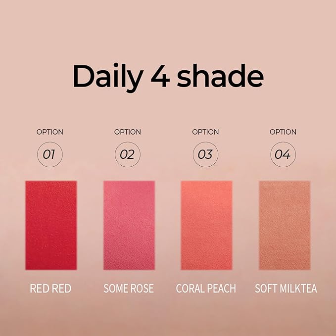 Color Fixing Stain Tint 0.17 oz. | Blur Velvet | Lightweight | Smudge-Resistant | Non-Drying, Smooth Matte Formula (04 SOFT MILKTEA)