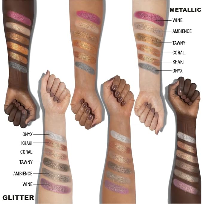 Cosmeticss - Neutrals, 24-Color eyeshadow Palette Matte/Shimmer/Metallic.Glitter Finish,
