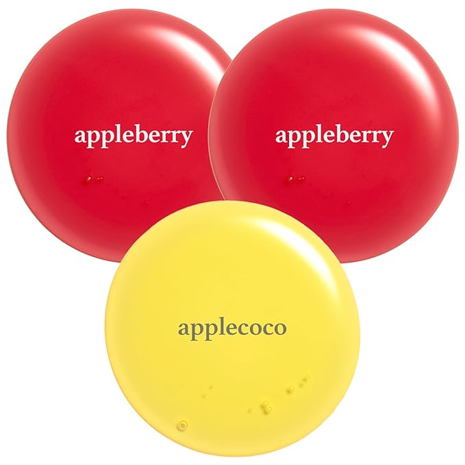 NOONI Korean Hydrating Lip Oil Gift Set - Appleseed Lip Oil Trio, Tinted Lip Care, Hydrating, Lip Plumping, Long Lasting Moisture, Korean Vegan Makeup for Women, 0.12 Fl Oz x 3ea