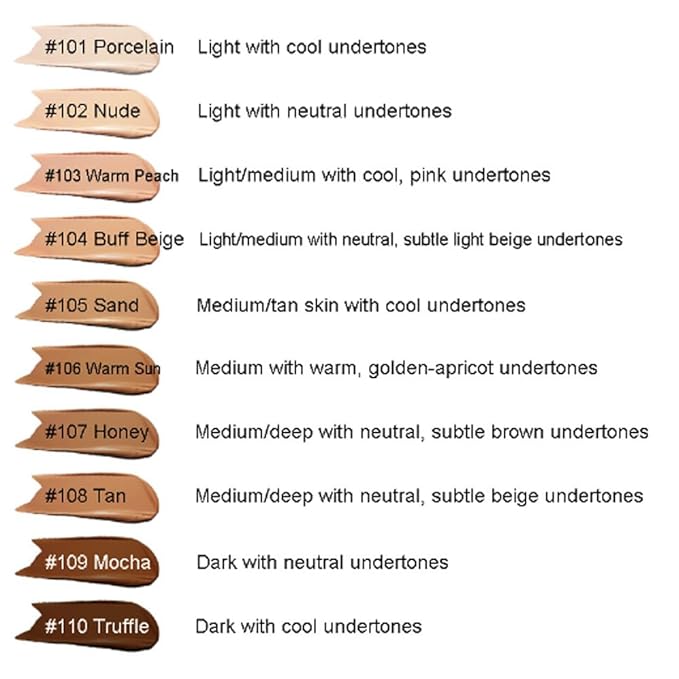 2Pcs Liquid Foundation Full Coverage 24HR Matte Oil Top (1pcs-110) 30ml