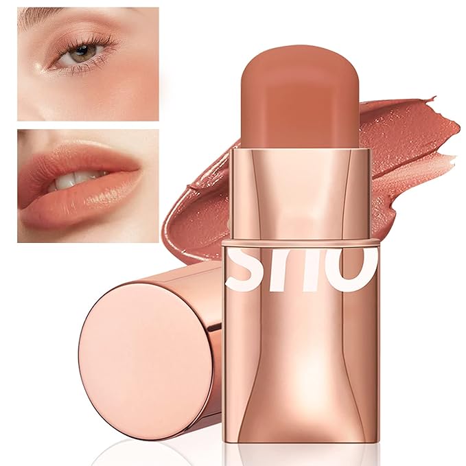 Cream Blush Stick for Cheeks Makeup,Waterproof Blush Face