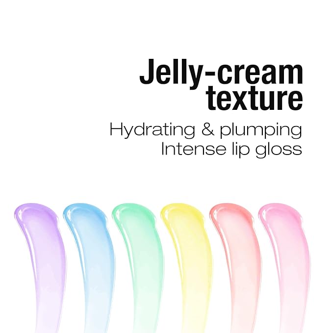 STUDIO LIMITED Instant Fab Crystal Shiny Rainbow Lip Gloss Long Lasting Ultra Hydrating Plumping Lip Gloss for women girls Value Pack 14ml/ 0.47oz (Rainbow, 12 Pcs)