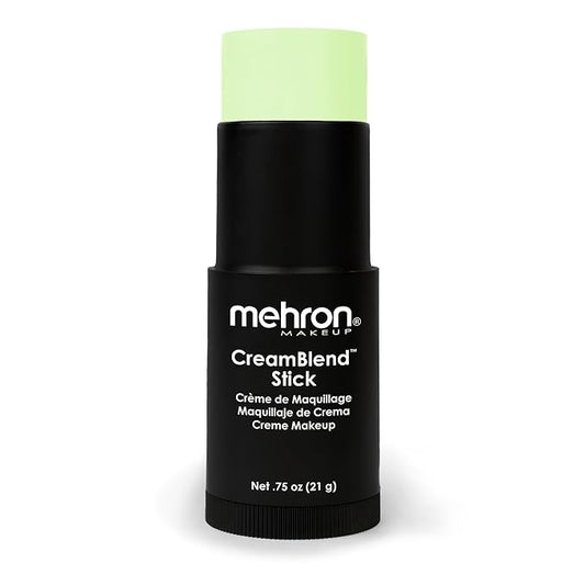 Mehron Makeup CreamBlend Stick | Face Paint, Body (Pastel Green) 75 oz