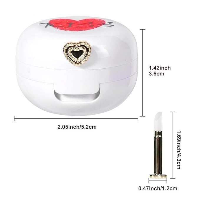 2 Pack Lip Balm Containers,Plastic Portable