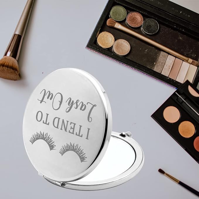 TGBJE Eye Lash Pocket Mirror Lashes Girl Gift