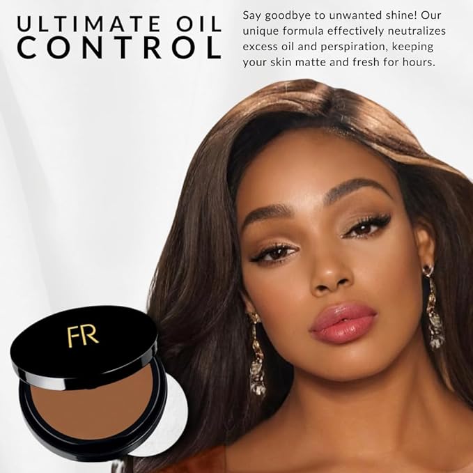 Luxury Oil Blotting Pressed Powder by Flori Roberts, Skin Tones