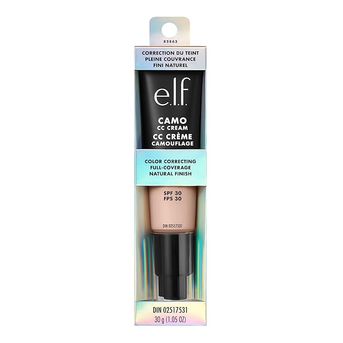 e.l.f. Camo CC Cream, SPF 30 Color-Correcting Medium-To-Full 125 C