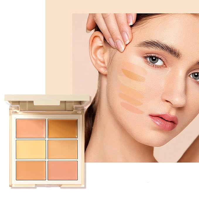 MAEPEOR Face Conceal Contour Palette 6 Colors Full