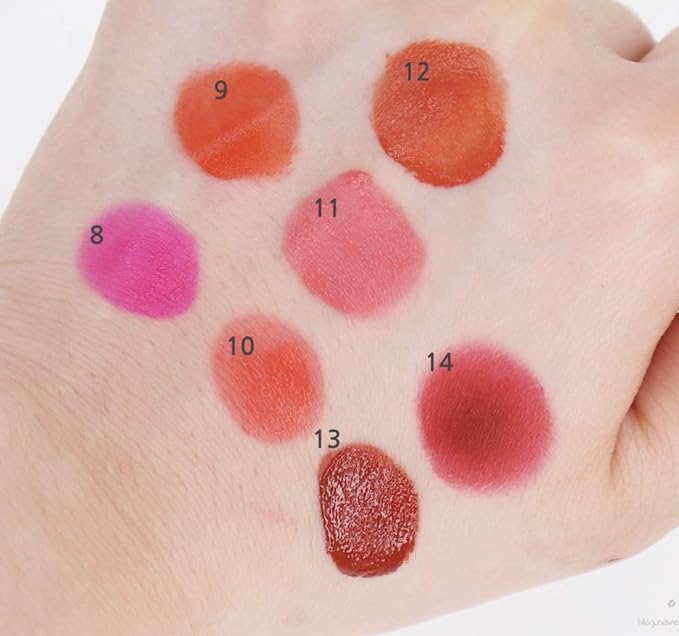 Long Lasting Lip Stain for Lips and Cheek Tint | High Pigment Color | lightweight Matte Finish | Weightless | Full Coverage | Twist Velvet Tint #8 (No.8)
