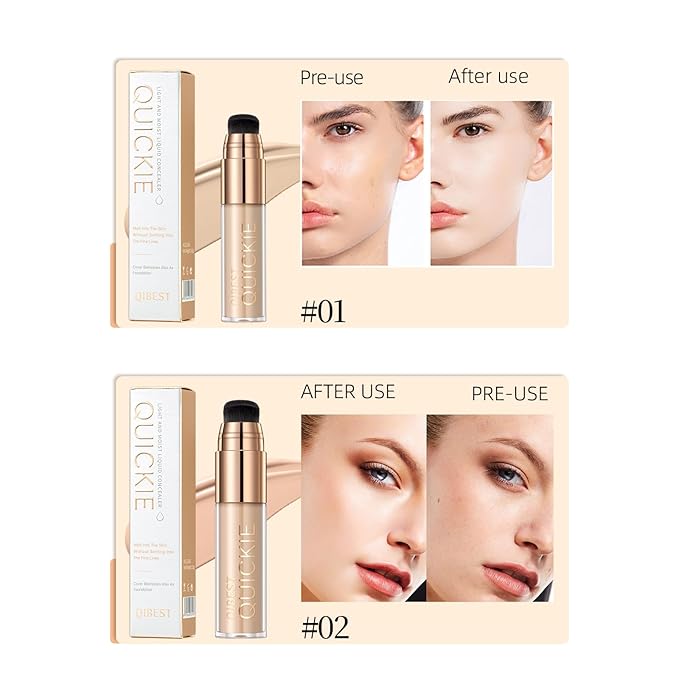 Stay Matte Liquid Foundation Concealer, Silky, Mist, Moisturizing, Types (#02)