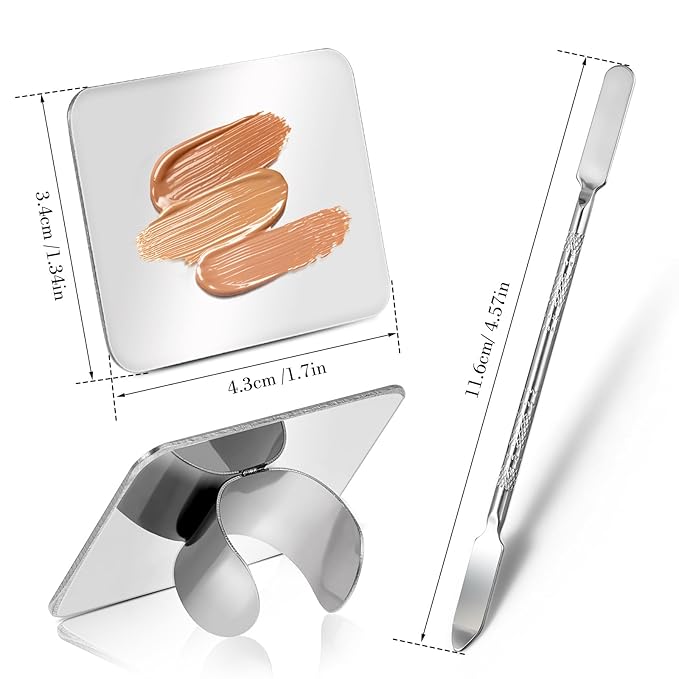 Makeup Mixing Palette, Makeup Spatula Palette with Foundation