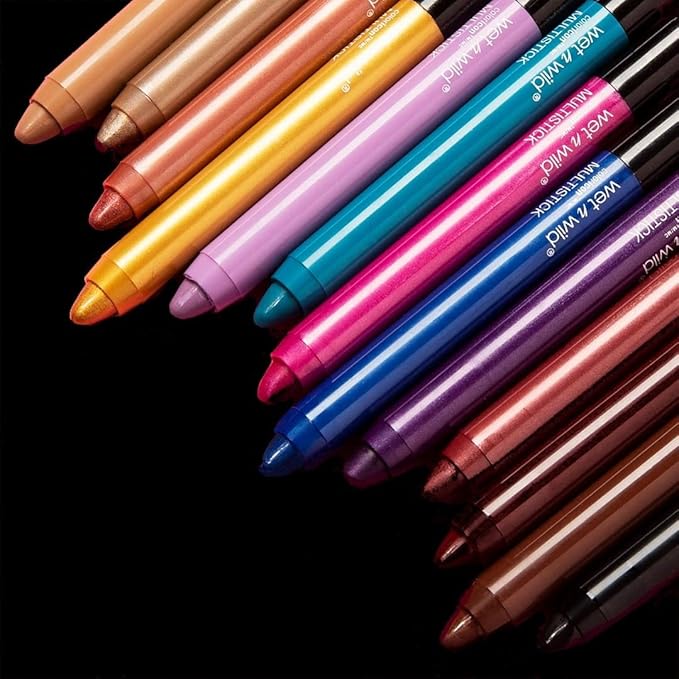 wet n wild Color Icon Cream Eyeshadow Makeup Multi-Stick Peach Born To Flirt (Pack of 2)