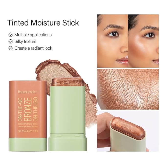 Multi-Use Makeup Bronzer Stick for Effortless Glow -