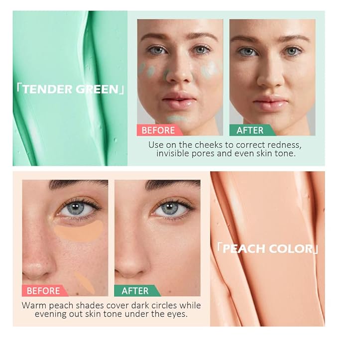 evpct 6 Colors Conceal Correct Cream Contour Makeup Covers redness