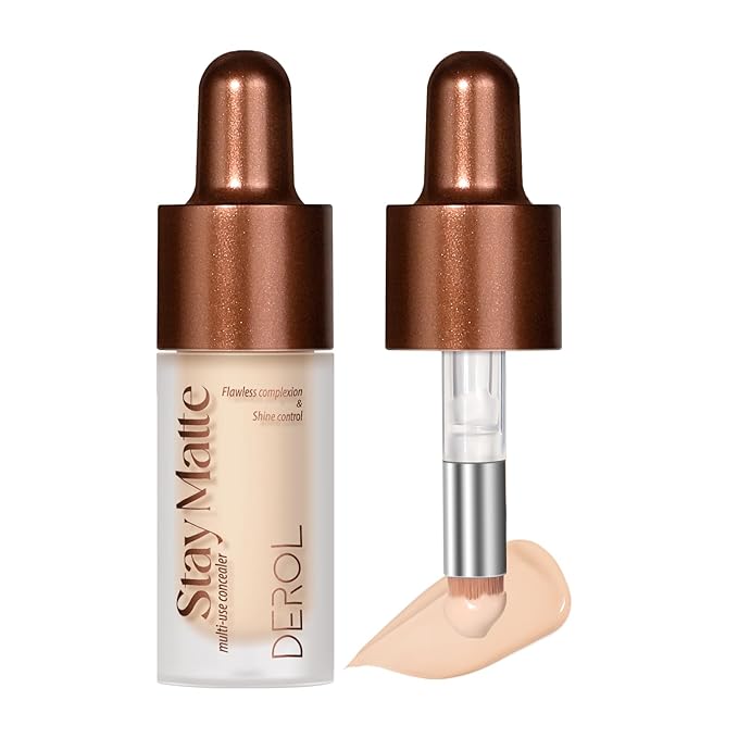 Foundation Makeup,Soft Beige Full Coverage Foundation Makeup（Built-in brush）Vegan Face Makeup(03#)