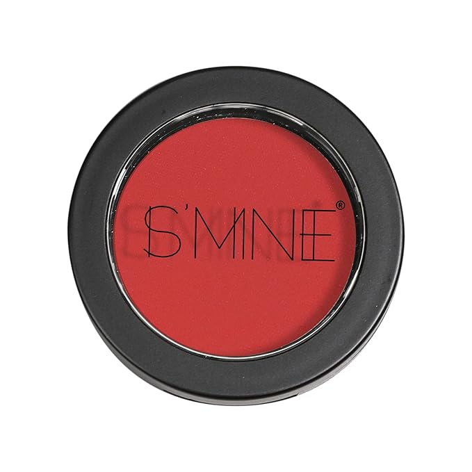IS'MINE Single Eyeshadow Powder Palette, Matte Red, High Pigment, Longwear Eye Makeup for Day & Night