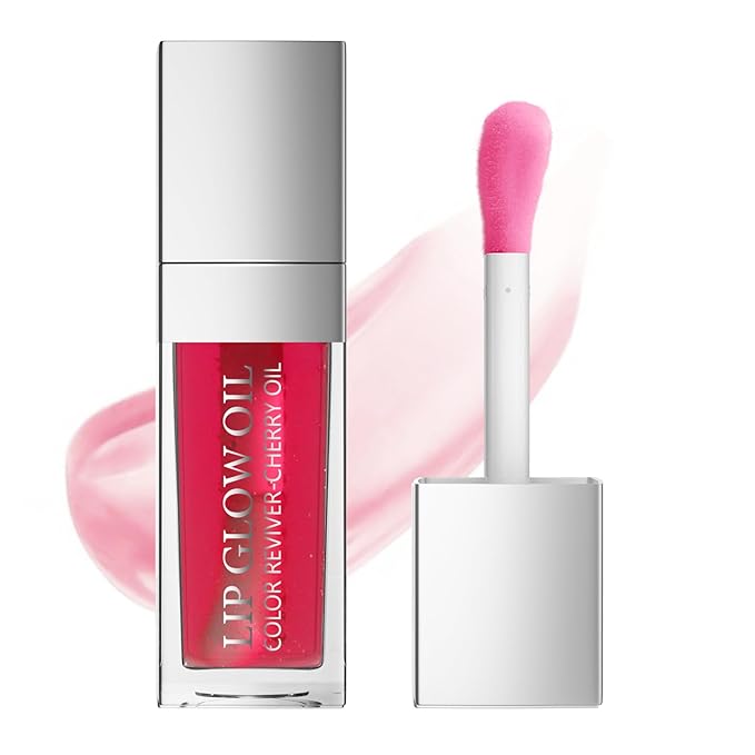 Ultimate Luxe Lip Oil Hydrating Fruit-Flavored Oils with Soft Brush for Moisturized, Full, and Radiant Lips (#03, SINGLE)