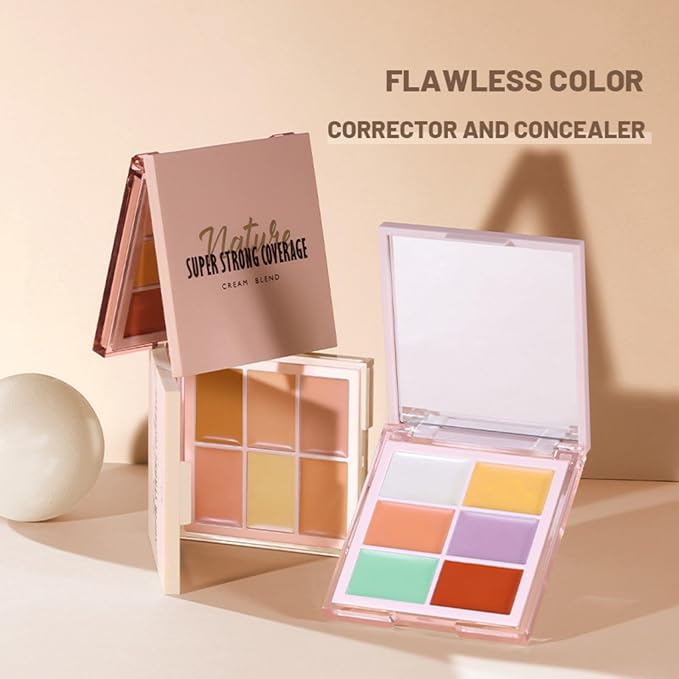 MAEPEOR Face Conceal Contour Palette 6 Colors Full
