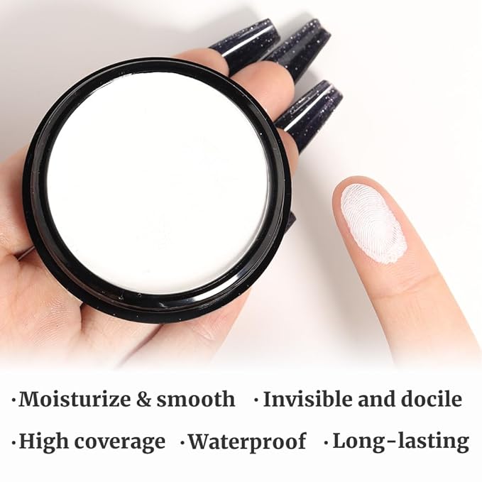 Kaely Color Correcting Concealer,Cream Pot Concealer Full Coverage,under Makeup,01 White