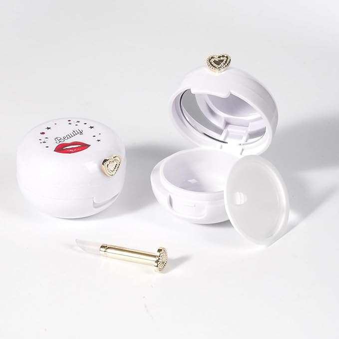 2 Pack Lip Balm Containers,Plastic Portable