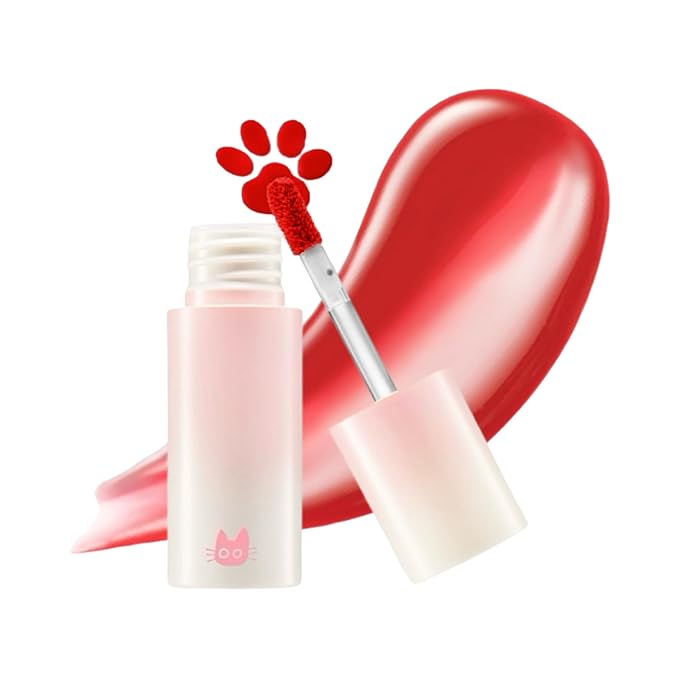 Chewy Lip Glaze, High Shine Lip Gloss, Korean Beauty (GZ05 Apple Dew, 3.5 grams)