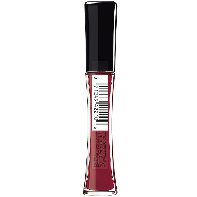 L'Oreal Paris Infallible Pro Gloss Plump Lip Gloss with Hyaluronic Acid, Long Lasting Plumping Shine, Lips Look Instantly Fuller and More Plump, Ruby Sheen, 0.21 fl. oz.