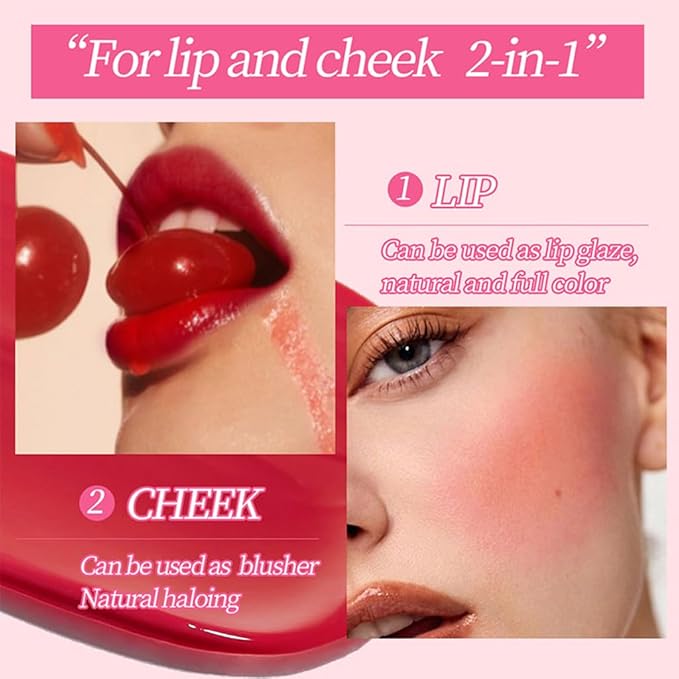 Fat Lip Oil Lip Stain,6 Colors Lip Oil Plumping Lip Glaze, Hydrating Lip Glow Oil,Shiny Transparent Lipstick,Long Lasting Nourishing Fresh Clear Lip Care (6pcs)