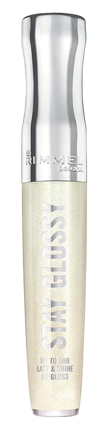 Rimmel Stay Glossy Lip Gloss - Non-Sticky and Lightweight Formula for Lip Color and Shine - 815 Halo-There, .18oz