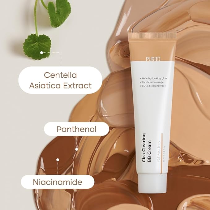 PURITO Cica Clearing BB Cream #13 Neutral Ivory 30ml