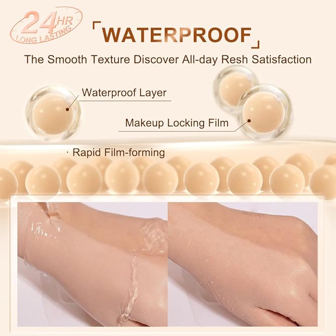 Ultra Matte Liquid Foundation Makeup, Full Coverage Shine 0.7Oz