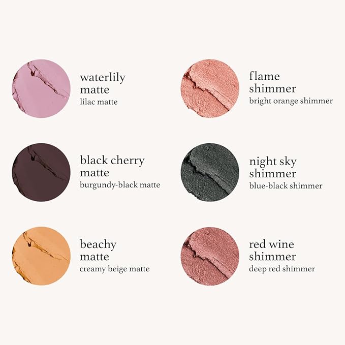 Julep Eyeshadow 101 Cream-to-Powder Waterproof Shadow Stick – Black Cherry Matte – Long-Lasting, Crease-Proof, Rich Toned Burgundy Matte Cream Eyeshadow with Built-in Smudger