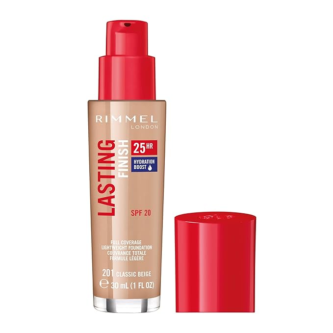 Rimmel London Lasting Finish 25HR - 201 Classic Coverage, Waterproof, 1oz