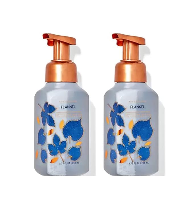 Bath & Body Works Bath and Body Works Flannel Gentle Foaming Hand Soap 8.75 Ounce 2-Pack (Flannel) 17.5 fluid_ounces