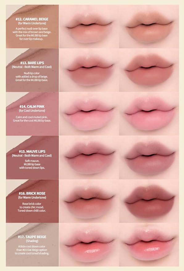 Heart Percent Dote On Mood Lip Pencil, Long-Lasting Creamy Lip Crayon Smooth Color Liner Retractable Lipstick Pencil 0.8g, #03. Oat Beige