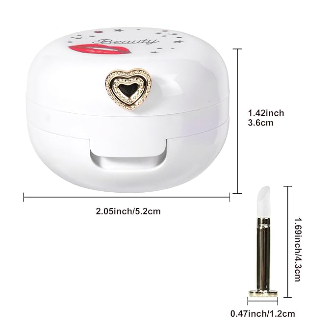 2 Pack Lip Balm Containers,Plastic Portable